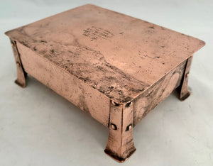 HMS Britannia Arts & Crafts Copper Cigarette Box.