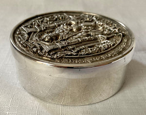 Henry VIII Royal Seal Silver Box. London 1984 BJS Group. 3.2 troy ounces.