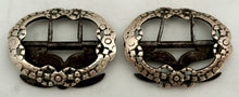 Georgian, George III, Pair of Silver & Steel Buckles. William Pinder, London, circa 1770- 90.