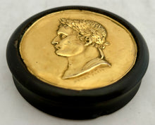 First Half 19th Century Napoleon Bonaparte Portrait Profile Snuff Box, After Eugene Morel.