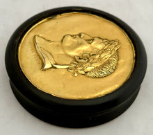 First Half 19th Century Napoleon Bonaparte Portrait Profile Snuff Box, After Eugene Morel.