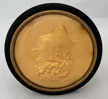 George IV Gilt Metal Portrait Profile Roundel. Stothard After Chantrey & Published by Samuel Parker, XII Argyll Place, London.