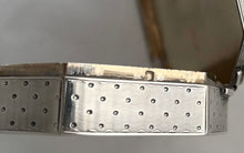 French Silver Table Snuff Box with Collet Set Blister Pearl. Auguste Leroy, Paris, circa 1910. 4.4 troy ounces.