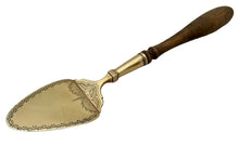 French Provincial Silver Gilt Butter Spade. Imlin of Strasbourg, 18th Century.