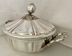 19th Century French Silver Plate on Copper Covered Tureen.