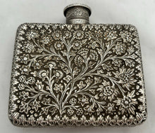 Anglo Indian Silver Hip Flask, Kashmir circa 1880. 4.5 troy ounces.