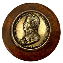 The Accession of Louis Philippe I Portrait Profile Burr Wood Snuff Box, circa 1830.