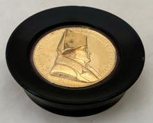Napoleon Bonaparte Gilt Metal Roundel, After Emile Rogat.