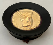 Napoleon Bonaparte Gilt Metal Roundel, After Emile Rogat.