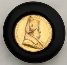 Napoleon Bonaparte Gilt Metal Roundel, After Emile Rogat.