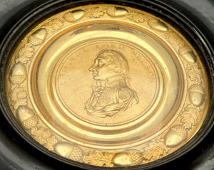 Admiral Lord Nelson Gilt Brass Roundel, After Peter Wyon circa 1806.