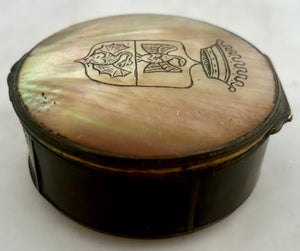 The Arms of a Count of the House of Borghese, 19th Century Italian Snuff Box.