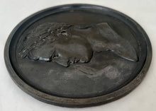 Napoleon Bonaparte Laurel Wreath Crown Portrait Profile Plaque, After Bertrand Andrieu.