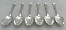 Georgian, George II, Six Silver Hanoverian Pattern Tablespoons. London 1742 James Wilks. 13.2 troy ounces.