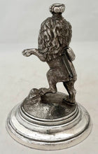 Silver Plated Tudor Crowned Lion Rampant Desk Weight. William Wheatcroft Harrison, Sheffield, circa 1900.