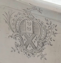 George III Pair of Old Sheffield Plate Armorial Tea Caddies, circa 1770.