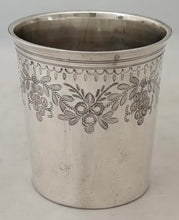 French Silver Beaker. Théodore Tonnelier of Paris, circa 1819 - 1838. 2.4 troy ounces.