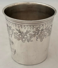 French Silver Beaker. Théodore Tonnelier of Paris, circa 1819 - 1838. 2.4 troy ounces.