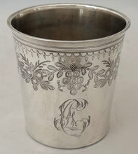 French Silver Beaker. Théodore Tonnelier of Paris, circa 1819 - 1838. 2.4 troy ounces.