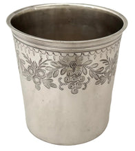 French Silver Beaker. Théodore Tonnelier of Paris, circa 1819 - 1838. 2.4 troy ounces.