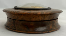 'William The Fourth' Gilt Medallion Burr Wood Snuff Box, circa 1830 - 1837.