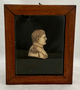 Napoleon Bonaparte Early 19th Century Wax Portrait Profile.