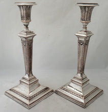 George III, A Pair of Old Sheffield Plate, Adam Taste, Candlesticks, circa 1790.