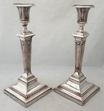 George III, A Pair of Old Sheffield Plate, Adam Taste, Candlesticks, circa 1790.