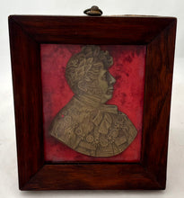 George IV Gilt Metal Portrait Profile Plaque, Circa 1820.