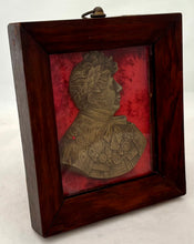George IV Gilt Metal Portrait Profile Plaque, Circa 1820.