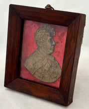 George IV Gilt Metal Portrait Profile Plaque, Circa 1820.