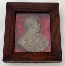 George IV Gilt Metal Portrait Profile Plaque, Circa 1820.