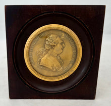 Louis XVI Gilt Cliche Portrait Profile Medallion, After Morel.