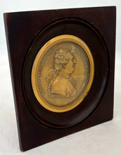 Louis XVI Gilt Cliche Portrait Profile Medallion, After Morel.