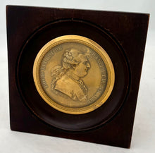 Louis XVI Gilt Cliche Portrait Profile Medallion, After Morel.