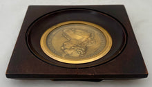 Louis XVI Gilt Cliche Portrait Profile Medallion, After Morel.