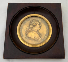 Louis XVI Gilt Cliche Portrait Profile Medallion, After Morel.