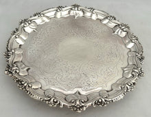 William IV Silver Salver. London 1836 William Brown. 22 troy ounces.