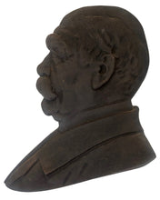 Otto von Bismarck Cast Iron Relief Portrait Bust Plaque.