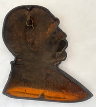 Otto von Bismarck Cast Iron Relief Portrait Bust Plaque.