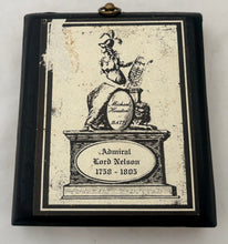 Vice Admiral Horatio Viscount Nelson Wax Relief Portrait Profile.