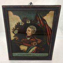 'The Duke of Wellington, Victor of Waterloo' Reverse Glass Mezzotint, circa 1815.