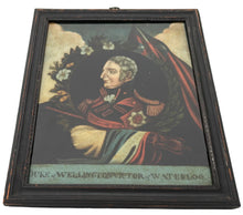 'The Duke of Wellington, Victor of Waterloo' Reverse Glass Mezzotint, circa 1815.