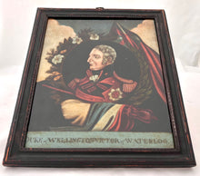 'The Duke of Wellington, Victor of Waterloo' Reverse Glass Mezzotint, circa 1815.