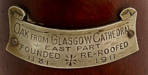 Glasgow Cathedral, A Salvaged Timber Mallet from the 1911 Reroofing.