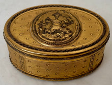 Louis XVI Gilt Metal Table Snuff Box.