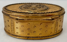 Louis XVI Gilt Metal Table Snuff Box.