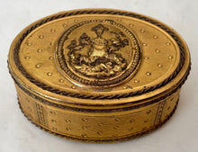 Louis XVI Gilt Metal Table Snuff Box.