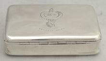 George IV Scottish Silver Snuff Box, Crested for Murdoch. Edinburgh 1822 Richard Haxton. 3.4 troy ounces.