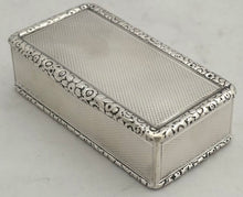 Georgian, George IV, Silver Snuff Box. London 1830 Edward Edwards II. 3.6 troy ounces.